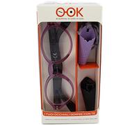KIT OCCHIALE DA LETTURA O-OK AGATA CON PORTAOCCHIALI DOPPIO (+3.50, Viola/Nero)