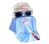Kit Occhiali da Sole e Cappellino Frozen - Dai 2 ai 5 anni - Protezione UV 400 e Filtro di Categoria 3 - Berretto per Bambine Chiusura a Strappo Regolabile - Prodotto Originale Elaborato in Spagna