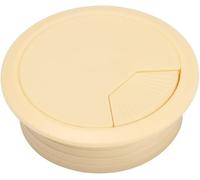 Kit occhiello da scrivania in plastica ABS | Multicolor 50-80mm for la gestione dei cavi della scrivania dell'ufficio(Beige,80mm)