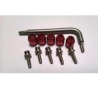 Sram Level/elixir Brake Hose Olive 5 Units Rosso,Argento Silver