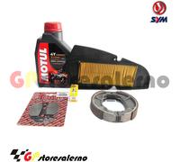 KIT OLIO 7100 10W40 FILTRO ARIA CANDELA FRENI SYM 200 HD 2004