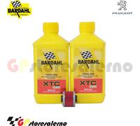 KIT OLIO + FILTRO BARDAHL XTC C60 10W50 PEUGEOT 125 JET FORCE KOMPRESSOR 2005