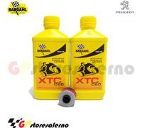 KIT OLIO FILTRO OLIO BARDAHL XTC C60 10W40 PEUGEOT 125 JET FORCE KOMPRESSOR 2007