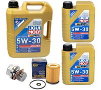 Kit Olio Motore 5W-30 LIQUI MOLY 7 Litro + Filtro + Vite per Mercedes classe-C