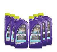 Kit Olio Motore Compatibile con Royal Purple High Performance Street HPS - Racing Motor Oil - 100% Sintetico - Olio motore Stradale ad Alte Prestazioni - Latte da 0,946 ml (5W-30, 6 Latte)