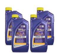 Kit Olio Motore Compatibile con Royal Purple XPR Extreme Performance Racing - Olio motore da corsa - 100% Sintetico - Olio motore Stradale ad Alte Prestazioni - Latte da 0,946 ml (10W-60, 4 Latte)