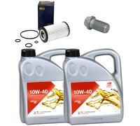 Kit Olio Motore Febi SAE 10W-40 Da 8 Litri + Filtro + Vite per Mercedes classe E