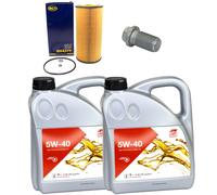 Kit Olio Motore Febi SAE 5W-40 8 Litro + Filtro + Vite per Mercedes classe E