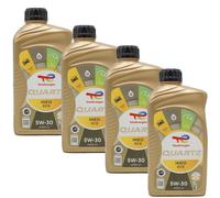 Kit Olio Motore Total Quartz 5W30 Litri 4