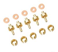 Kit Olive 5 per Freni HOPE Tubo Acciaio Kit Olive 5 per Freni | Compatibile HOPE Tech3 , E4, X2, include 5 olive, 5 aghi, 5 rondelle, metallo resistente