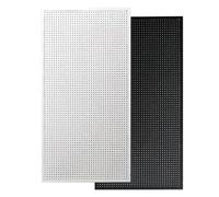 Kit organizer da parete con pannello forato in metallo for impieghi gravosi e accessori,Pannello portautensili for garage, officina, ufficio e sala hobby - Facile da pulire(White,80x100CM)