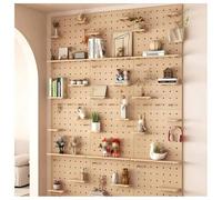 Kit organizer da parete in legno resistente, spessore 12 mm, perfetto per casa, garage e sala giochi, migliora l'organizzazione e massimizza l'efficienza dello spazio