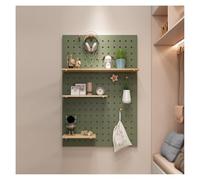 Kit organizer fai da te in legno per pannelli forati, soluzione di archiviazione a parete per casa, ufficio, cucina e garage, pannelli versatili per esposizione per stanze artigianali (A40 x 60 cm