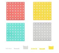 Kit organizzatore da parete con pannello a pannello - Rack per utensili in metallo | Pannello in metallo per asse | Organizzatore per carte da parete da garage - Organizzatore da parete per garage