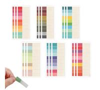 Kit Organizzazione: 18 Blocchi di Note Adesive e 3600 Nastri Segnalibro, Etichette Trasparenti per Ufficio e Scuola