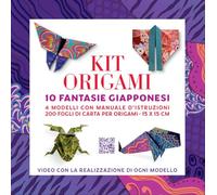 Kit origami. 10 fantasie giapponesi. Strappa e piega XXL. Nuova ediz. Con QR per tutorial per realizzare 4 modelli tradizionali. Con 200 fogli di carta origami con fantasie giapponesi