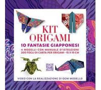 Kit origami. 10 fantasie giapponesi. Strappa e piega XXL. Nuova ediz. Con QR per tutorial per realizzare 4 modelli tradizionali. Con 200 fogli di carta origami con fantasie giapponesi