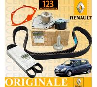 KIT ORIGINALE DISTRIBUZIONE RENAULT+POMPA ACQUA+CINGHIA SERVIZI CLIO 1.5 DCI