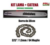 KIT ORIGINALE SHINDAIWA 390S LAMA DA 38CM + CATENA 325'' x 1.3 x 64 MAGLIE