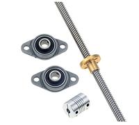 Kit orizzontale vite di comando T8, passo 100-800 mm, asta da 8(Pitch 2mm Lead 2mm,750mm)