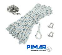 KIT ORMEGGIO PER ANCORA CIMA PIU CATENA E GRILLI - CIMA Ø 8 MM. X 30 MT.