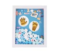 Kit Oro Impronte Mani e Piedi Ragazzo Ragazza Cornice Acrilica | Battesimo e Cresima, Montabile a Parete o Appoggio, Regalo per Bambine