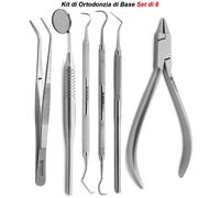 Kit Ortodonzia Pinza a Becco D'uccello Prima Visita Ortodontica Pulizia Denti CE