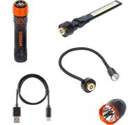 Kit osram ledinspect 3-in-1 con torcia led / luce di ispezione / luce a collo d'oca