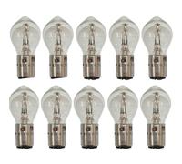 Kit Pacco 10 Lampade Lampadine Faro Fanale Anteriore Biluce Per Vespa 6 Volt 35/35W