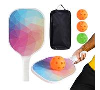 Kit Paddle Di picklebaall - Paddle In Legno, Racchetta Per Impugnatura PU | PRISM PRISM COLORE 2 PAGGI CON IL BASSO DELLA PERSONALE DA 4 BALLS, AGROPRITÀ SPORT LEGGE PER SCUOLA, FANTASTICHE E ATTIVITÀ
