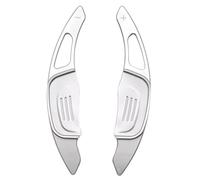 Kit Paddle Shift Compatibile Con Golf 7 MK7 GTI Per Sagitar GLI Per Lamando GTS GTE Per Polo Per Scirocco Estensioni Del Cambio Al Volante Dell'auto(Silver)