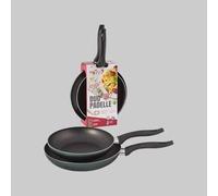 KIT PADELLE BLACK LINE 28/24 cm set 2 pezzi Pentole Teglie (Conf 1)