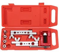 Kit Pagliettatrice Svasatubi Svasatrice Flangiatubi Svasa Tubi con 10 Accessori