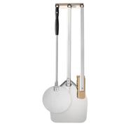 Kit pale per pizza + scopa + supporto - Tripizza Amica 120 cm Gimetal