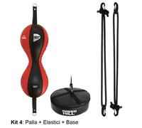 KIT PALLA TESA DOUBLE DOPPIA MESSICANA SPEED BALL BOXE PUGILATO GREEN HILL PELLE