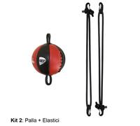 KIT PALLA TESA FRANCESE OMEGA SPEED BALL PERA BOXE PUGILATO GREEN HILL PELLE