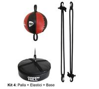 KIT PALLA TESA FRANCESE OMEGA SPEED BALL PERA BOXE PUGILATO GREEN HILL PELLE