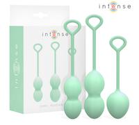 Kit Palline Kegel Intense Charli - 3 Livelli, Verde Chiaro