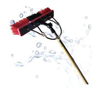 Kit palo Alimentato ad Acqua - Strumento per la Pulizia di finestre e Pannelli solari da 30 Piedi/9 Metri con Spazzola telescopica - Sistema efficiente Alimentato ad Acqua per Un Lavaggio se