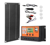 Kit pannelli solari per capanni, kit pannelli solari efficienti | Kit pannelli solari portatili per esterni, 600 W, 100 A, 18 V, per rimorchi, campeggio, camper, progetti solari