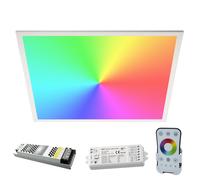 KIT pannello incasso ultra slim LED 94W centralina SMART WiFi Alexa 24V RGB RGBW [EEK: F]