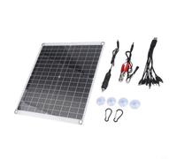 Kit Pannello per solare 50W Monocristallino Impermeabile Kit | Conversione 23%, silicio monocristallino, ricarica rapida, design flessibile, per ideale per curve