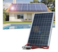 Kit Pannello Solare 12V 30W con Silicone Policristallino per Off Grid Living