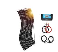 Kit pannello solare 12V 450W 300W 150W Caricabatteria di pannelli fotovoltaici flessibili for la casa Auto Barca Campeggio Viaggi all'aperto Conversione Efficiente(150w kit)