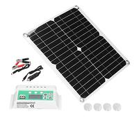 Kit Pannello Solare, 40W Monocristallino Per Uso Esterno | Durevole, impermeabile, ad alta efficienza di conversione, ricarica per , barche, dispositivi USB