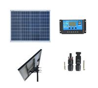 Kit pannello solare 50W 12V con testapalo regolatore PWM 10A