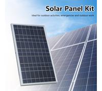 Kit pannello solare clip alligatore impermeabile IP65 15 W 12 V prestazioni affi