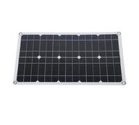 Kit Pannello Solare da 100 Watt, Caricabatterie da Pannello Solare Impermeabile IP67 con Controller 12V 24V 20A 2 Ganci Ricarica Portatile Esterna per Dispositivo Telefonico
