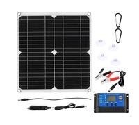 Kit pannello solare da 200 W con regolatore 30 60 100 A, caricabatterie solare portatile a piastra d c 18 V for campeggio, auto e barca(200W panel 30A Controller)