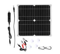 Kit pannello solare da 200 W con regolatore 30 60 100 A, caricabatterie solare portatile a piastra d c 18 V for campeggio, auto e barca(200W Solar Panel)
